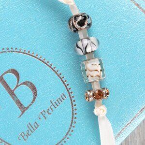 Bella Perlina Charm Bundle Set of 4 - Unique Swirl Bead Charms